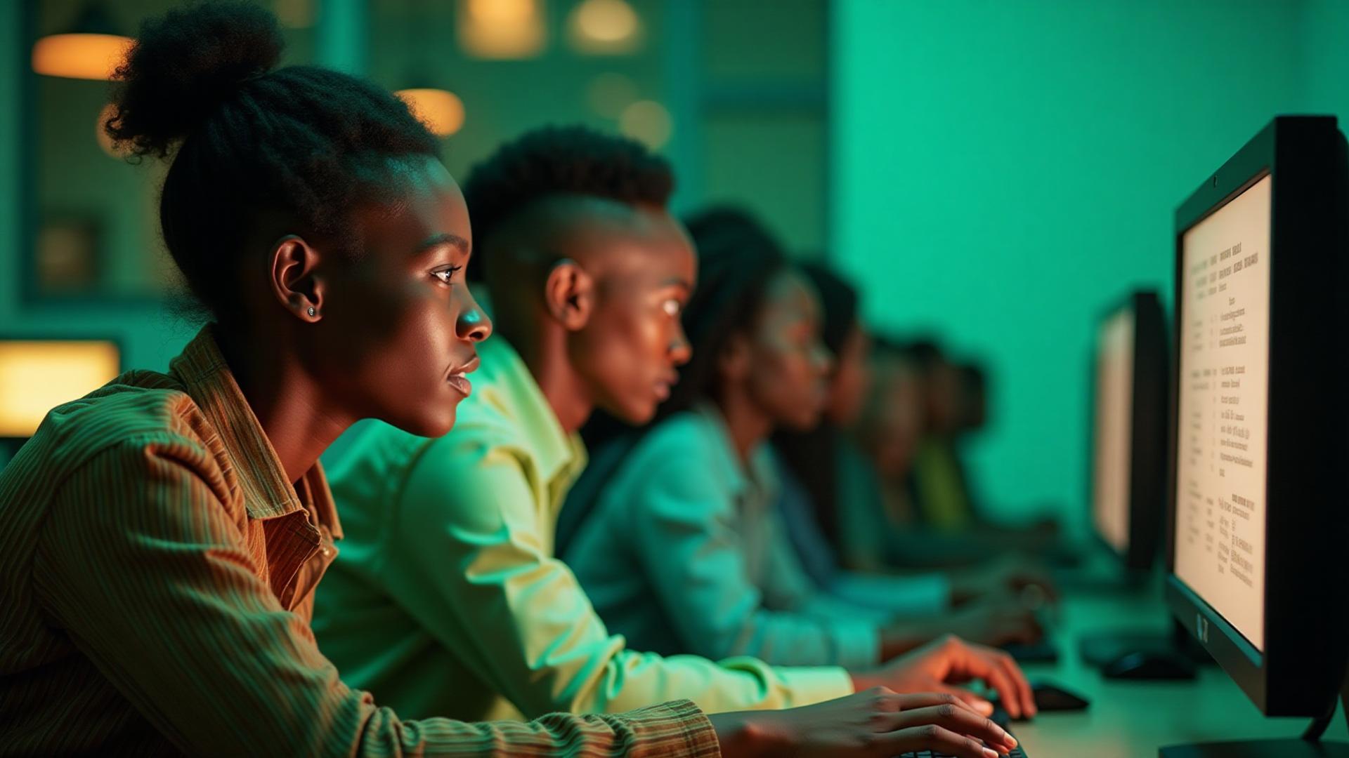 Students learning at LABOCLAME